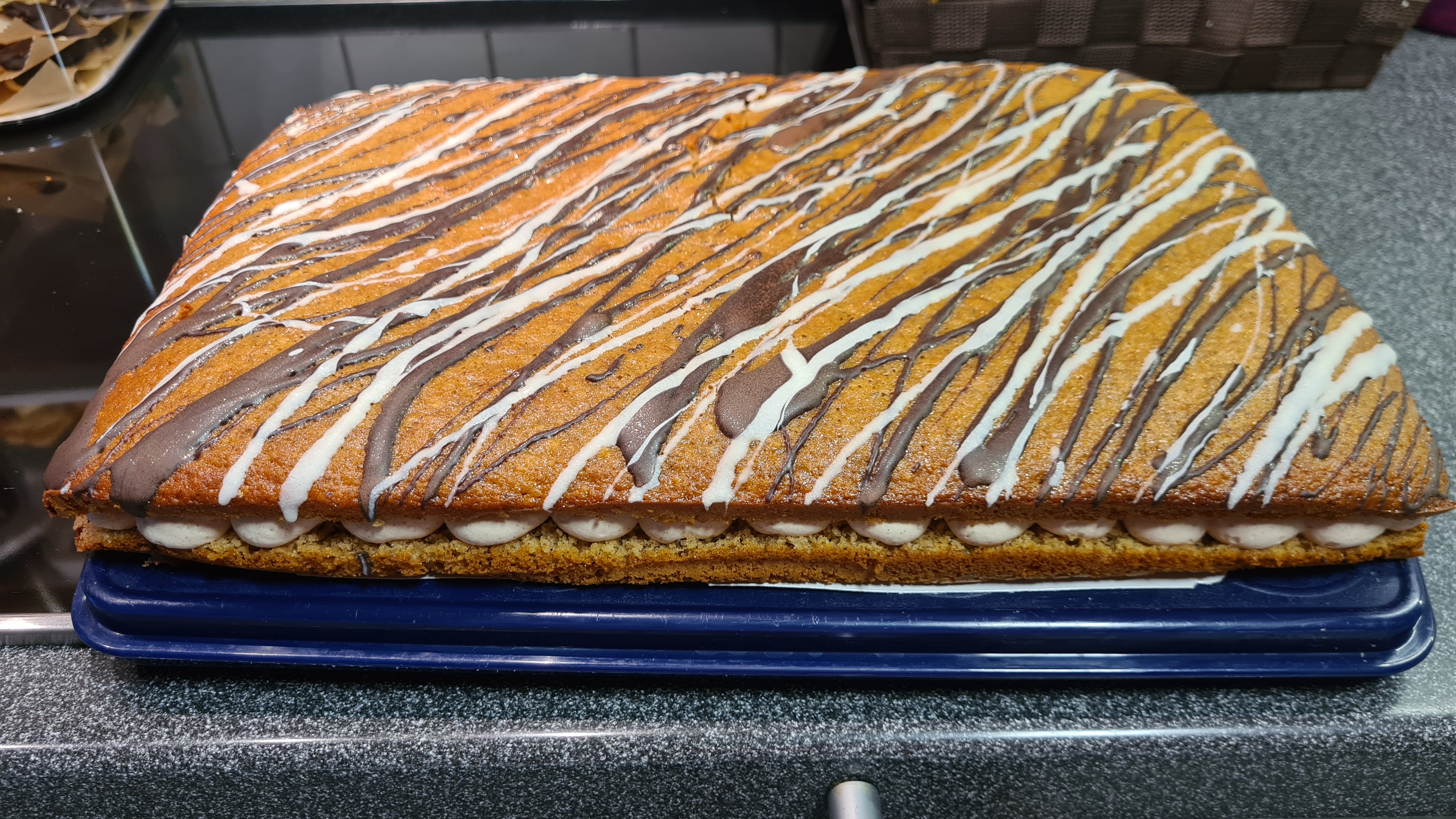 Lebkuchen Kuchen, gefüllt