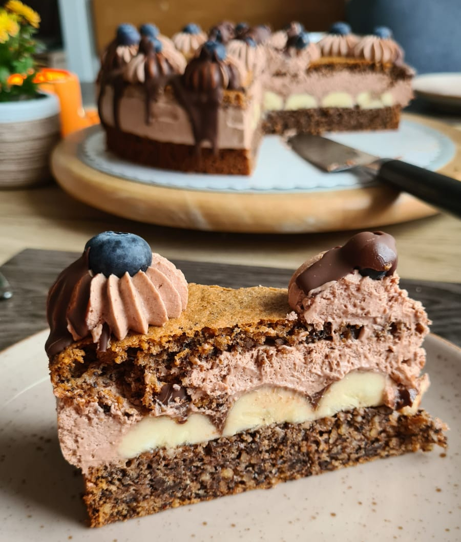 schoko bananen torte